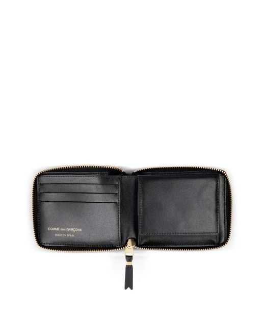 Comme des Garçons Black Zip-Around Leather Wallet