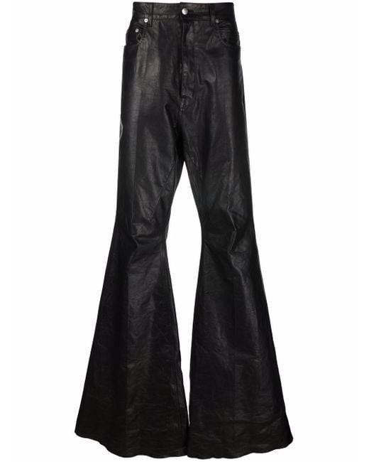 Rick Owens Denim Bolan Bootcut Jeans in Black for Men | Lyst
