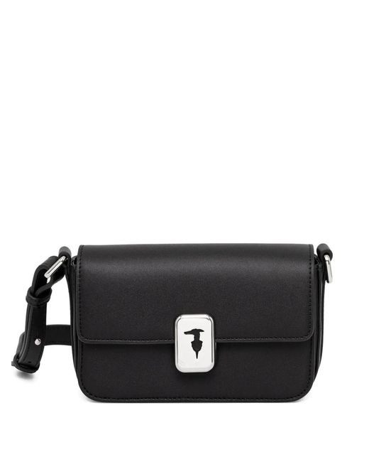 Trussardi Black Mini Cameo Cross Body Bag