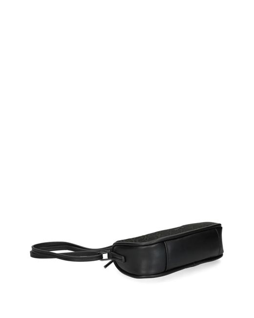 Calvin Klein Black Logo-Print Shoulder Bag