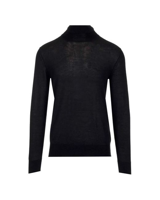 Al Duca D'aosta Blue Roll-Neck Long-Sleeve T-Shirt for men