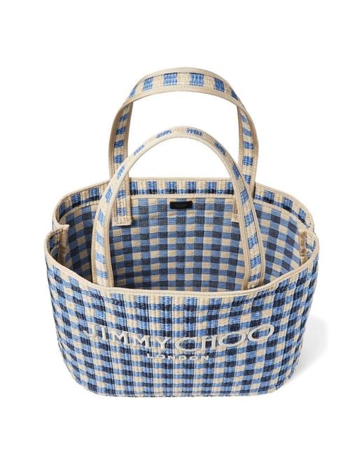 Jimmy Choo Blue Mini Tote Handbag