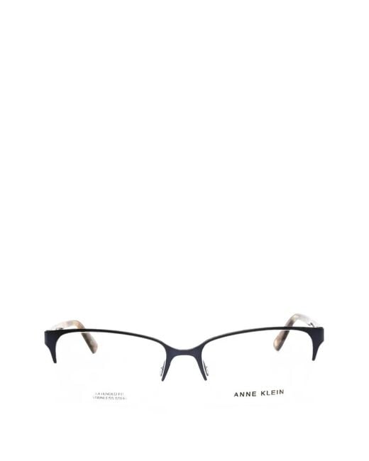 Anne Klein White Rectangle-Frame Glasses