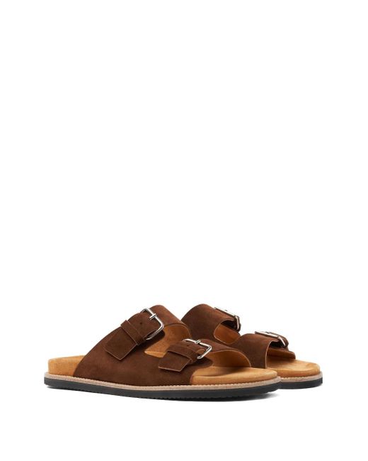 Scarosso Brown Enea Sandals for men