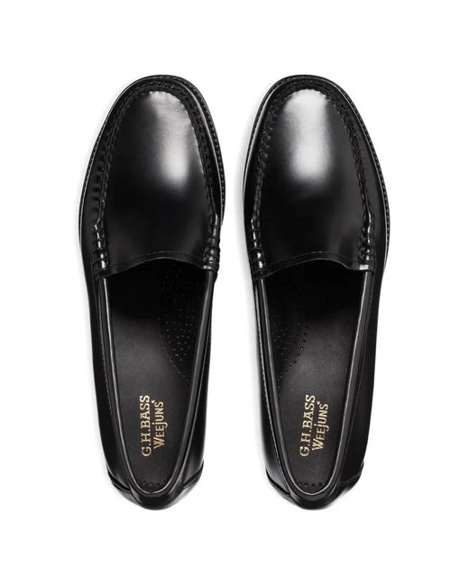G.H.BASS Black Easy Weejuns Venetian Loafers