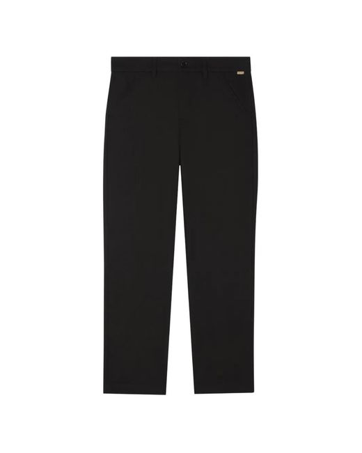 Burberry Black Cotton Twill Chinos for men