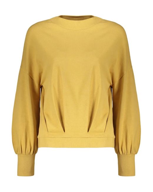 Herno Yellow Cotton Sweatshirt