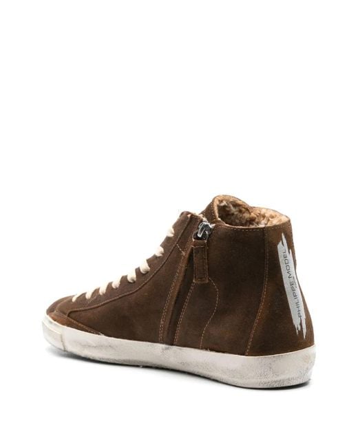Philippe Model Brown Prsx Hi-Top Sneakers for men