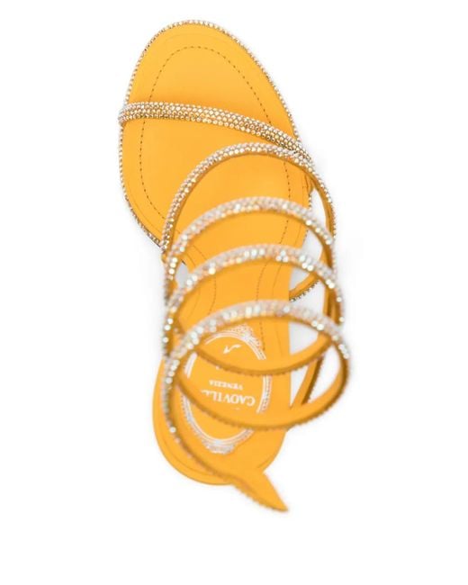 Rene Caovilla Metallic 110Mm Cleo Sandals