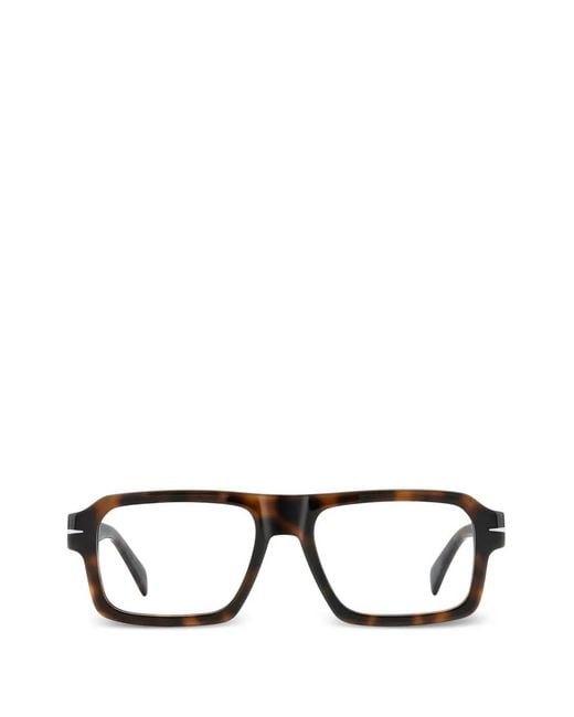 David Beckham Black Square-Frame Glasses