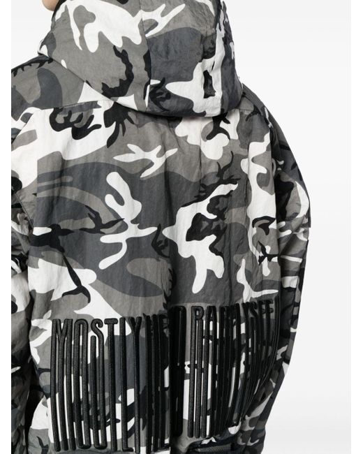 Mostly Heard Rarely Seen Bestickte Jacke mit Camouflage-Print in Gray für Herren
