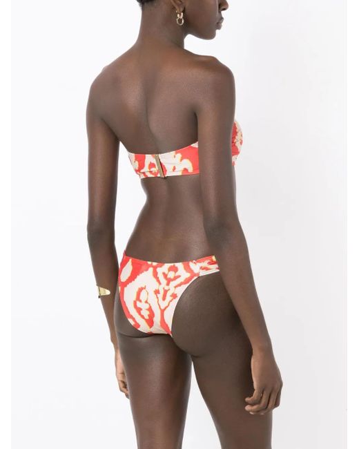 Lenny Niemeyer Red Turquia Draped Bikini Bottoms