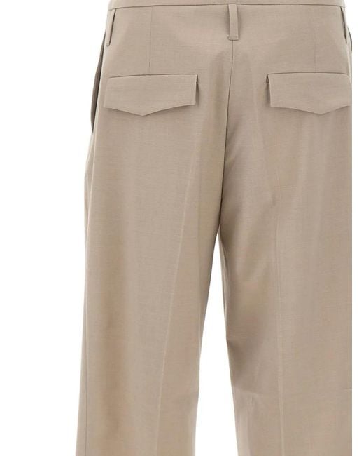 Herskind Natural Ivano Wide-Leg Trousers
