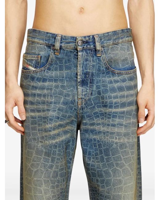 DIESEL Blue New Year Of The Snake D-Macro Jeans for men