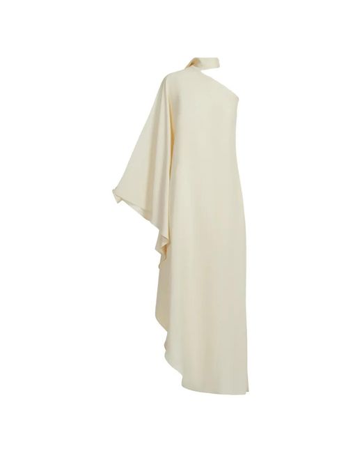 Taller Marmo Natural Florinda One-Shoulder Slit Dress