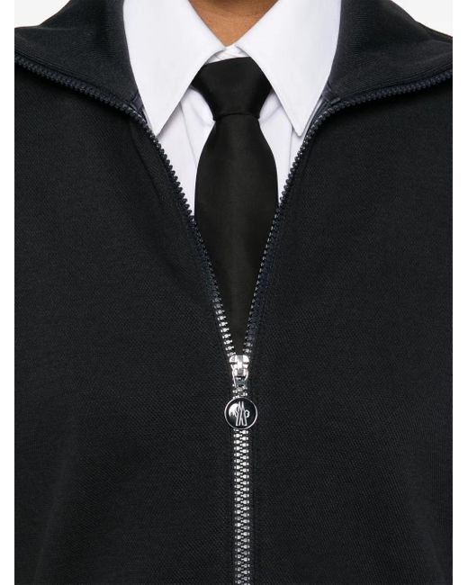 Moncler Black Piquet Polo Mini Dress