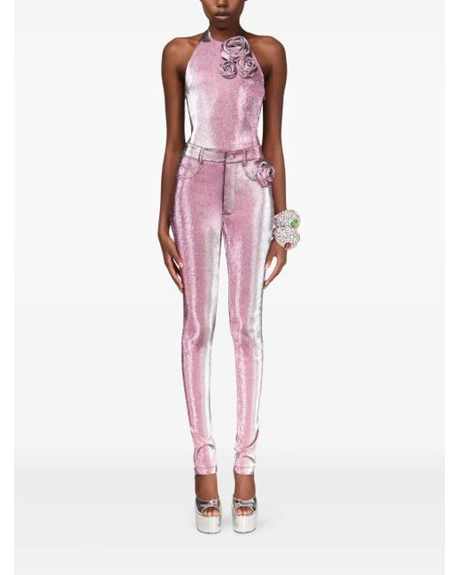 Area Purple Halterneck Top