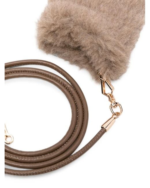 Max Mara White Teddy Mitts