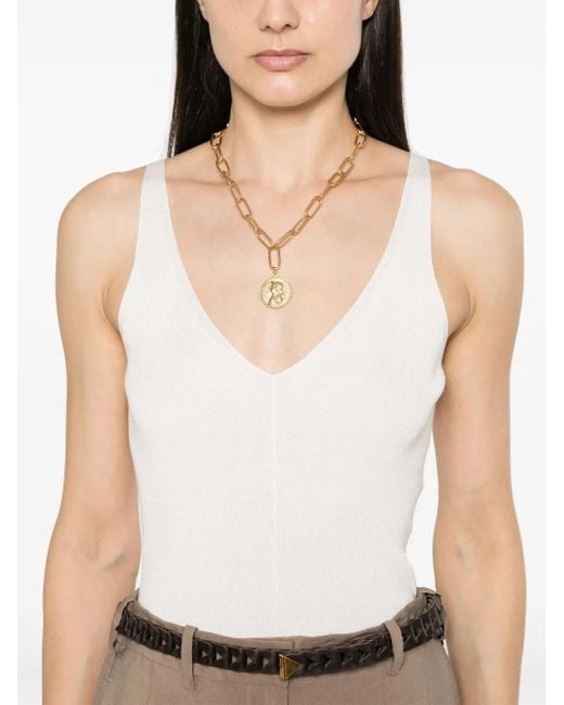 Joseph White Satiny Tank Top