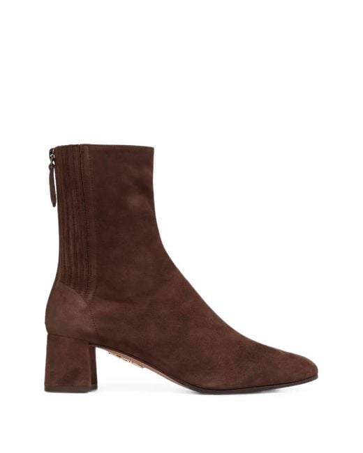 Aquazzura Brown Saint Honore Booties 50