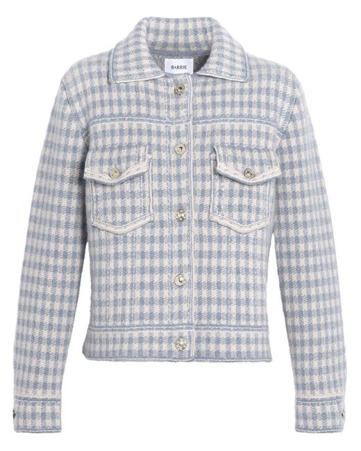 Barrie Gray Gingham Cashmere-blend Jacket