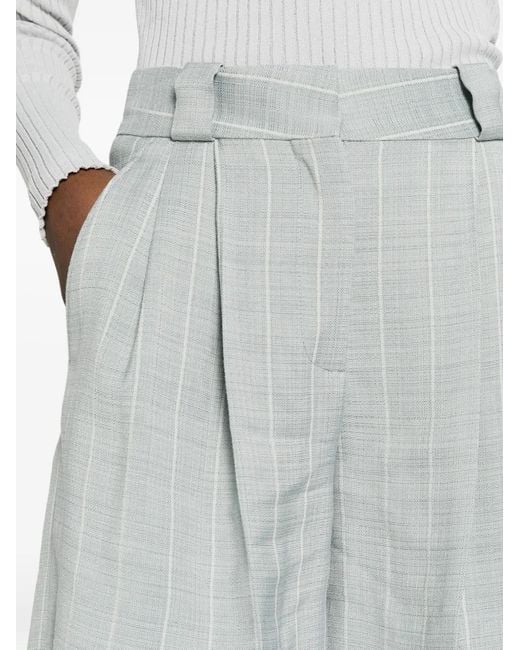 Blazé Milano White Short After You Fell À Fines Rayures