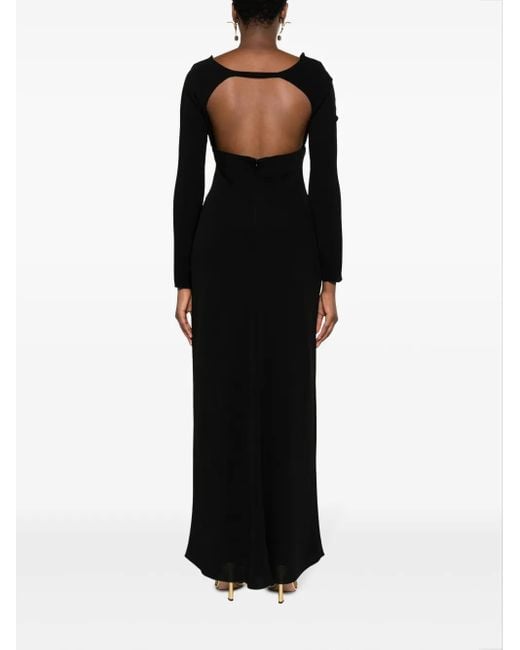 Vestido largo con aberturas Max Mara de color Black