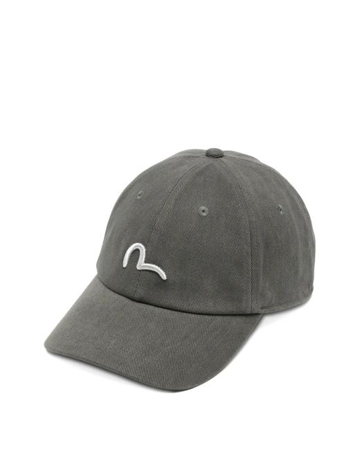 Cappello Da Baseball Con Logo di Evisu in Gray da Uomo