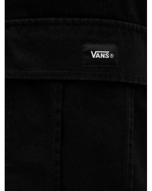 Vans Black Drawstring Cargo Shorts for men