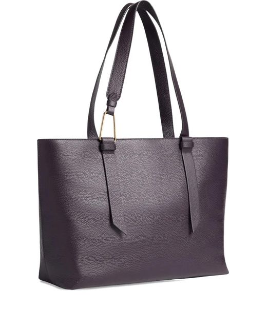 Coccinelle Purple Malory Tote Bag