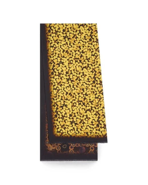 Dries Van Noten Yellow Printed Scarf for men