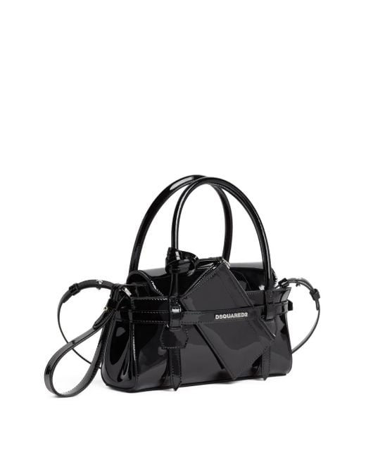 DSquared² Black Leather Tote Bag