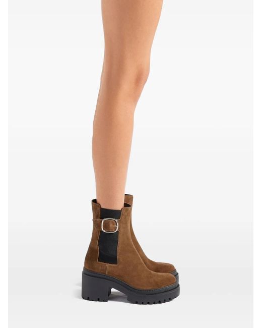 Giuseppe Zanotti Brown Mairi Buckle Boots