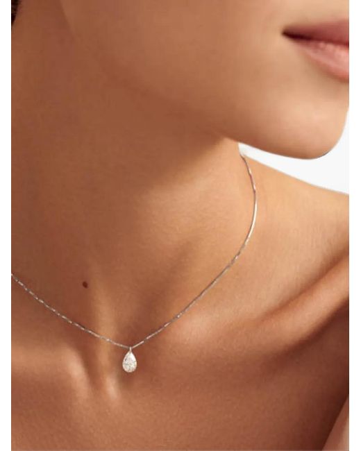 SOLO for Diamonds Brown Pear-Cut Diamond Necklace