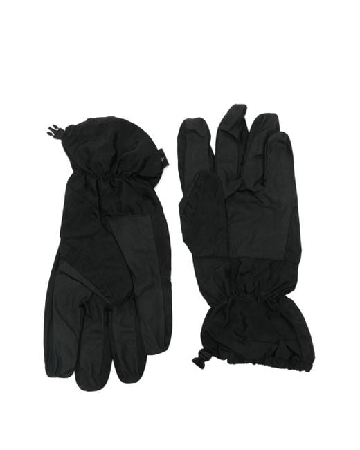 Stone Island Black Gloves for men