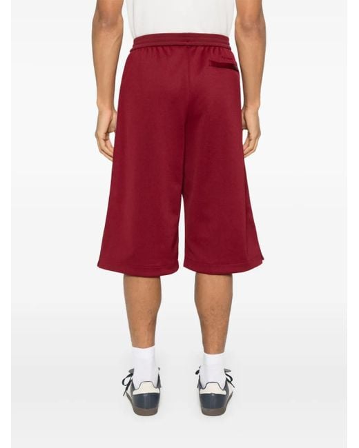 Bermuda Con Dettaglio A 3 Righe di Adidas in Red da Uomo