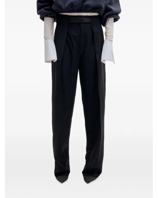 DARKPARK Black Belted Pleated Trousers