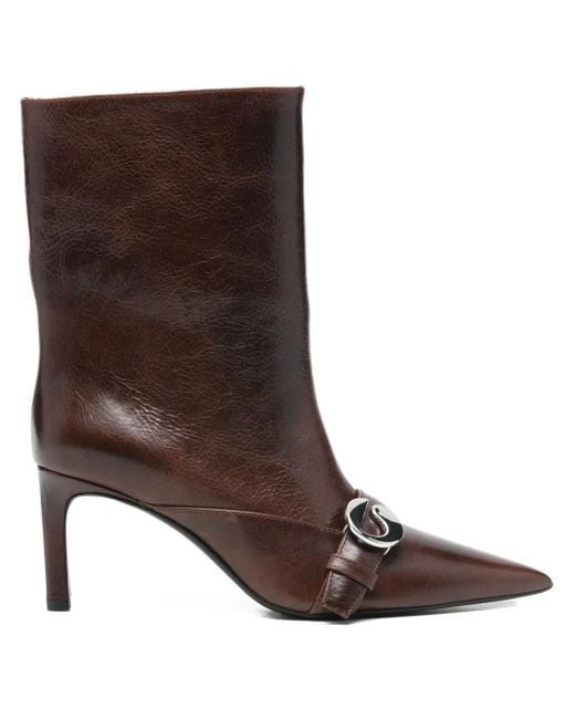 Coperni Brown 75Mm Belted Boots