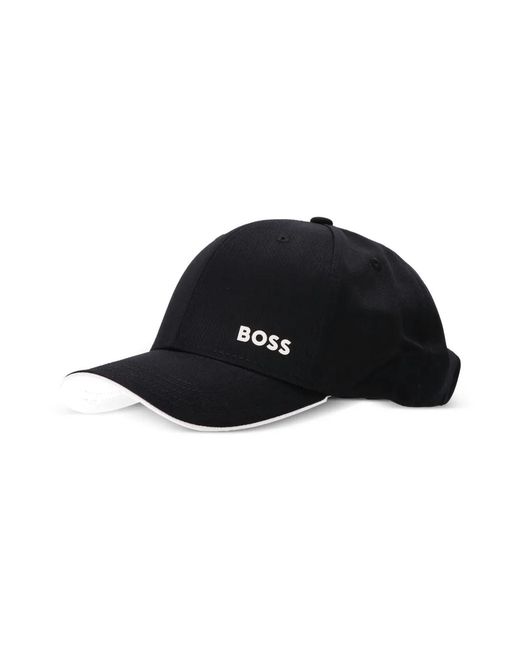 Boss Black Cotton-Twill Cap With Logo Print for men