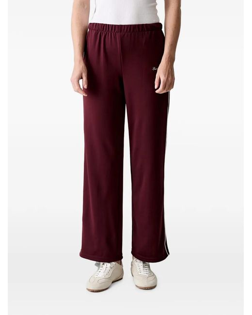 Sporty & Rich Logo-Embroidered Side-Stripe Track Pants