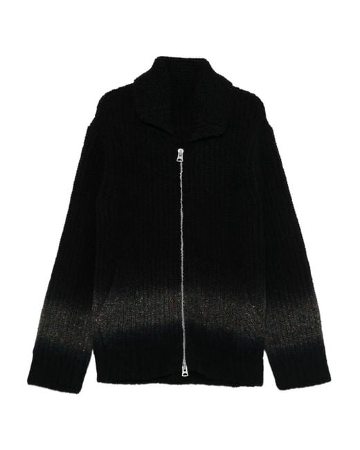 メンズ Sacai ジップアップ カーディガン Black