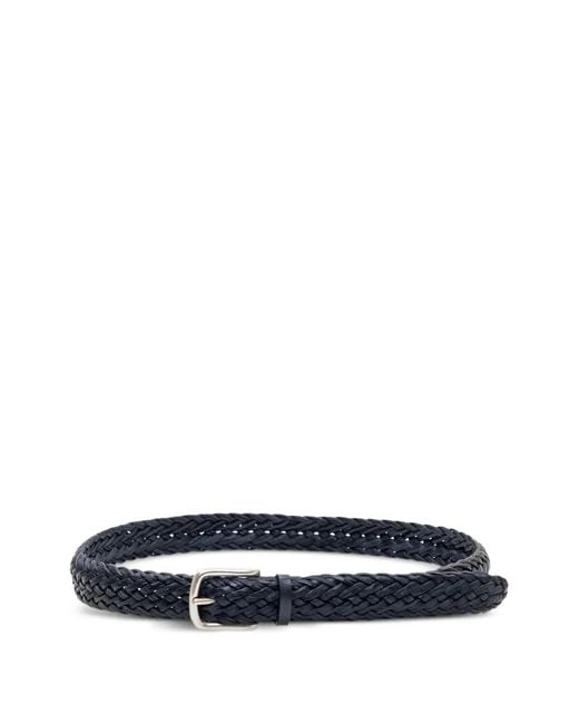 Orciani Blue Braided Belt for men