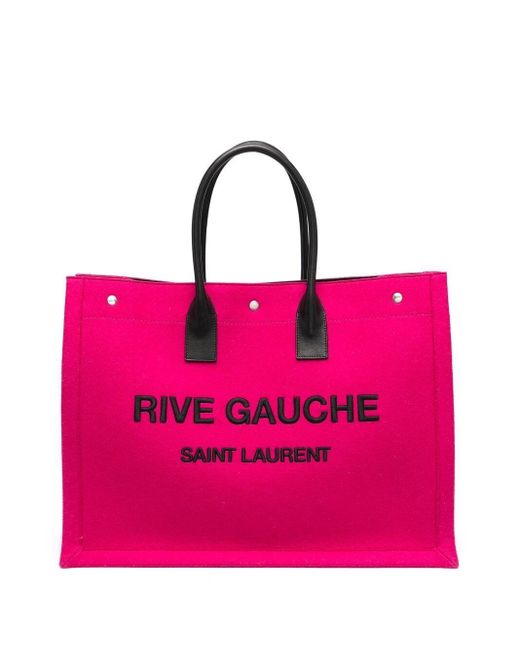 Bolso shopper Rive Gauche Saint Laurent de color Pink