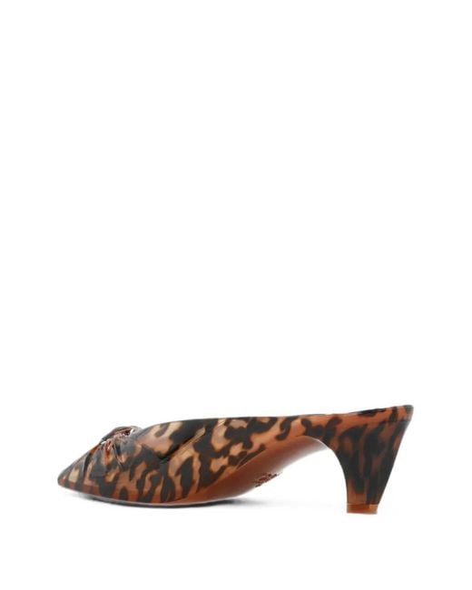 Chloé Brown Jelly Tortoiseshell-Effect Sandals