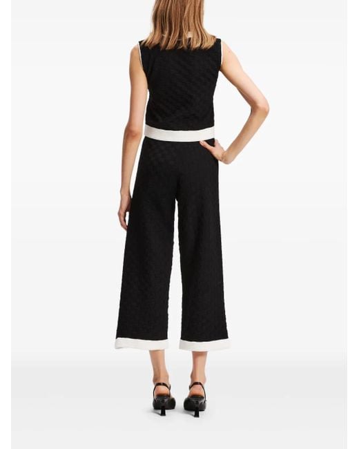 Pantalones con ribetes en contraste Karl Lagerfeld de color Black