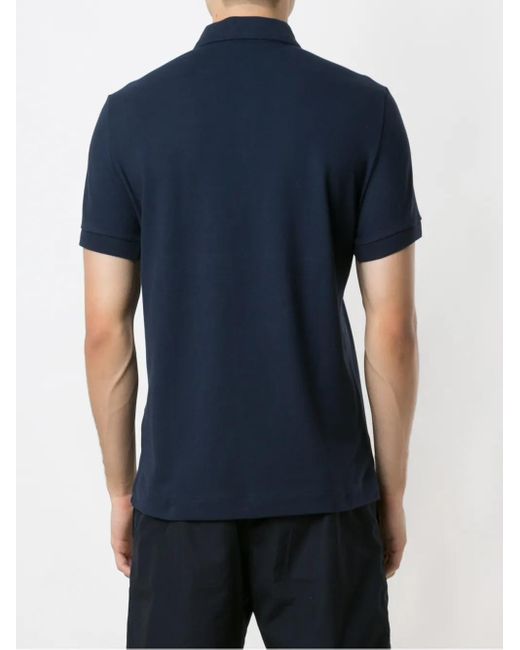 Lacoste Blue Logo Patch Polo Shirt for men