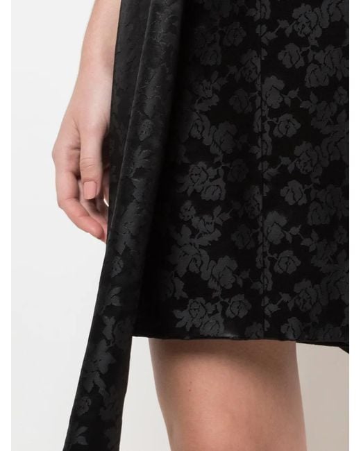 Givenchy Black Floral Silk Halterneck Dress