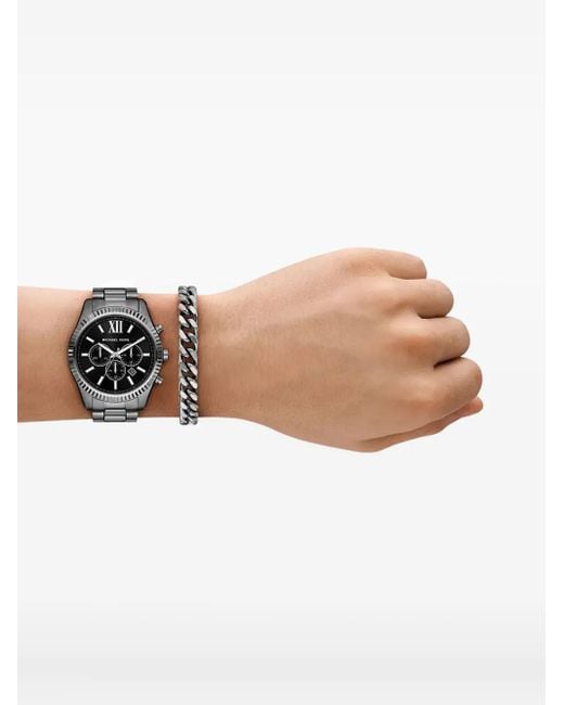 Michael Kors Black Round-Face 45Mm for men