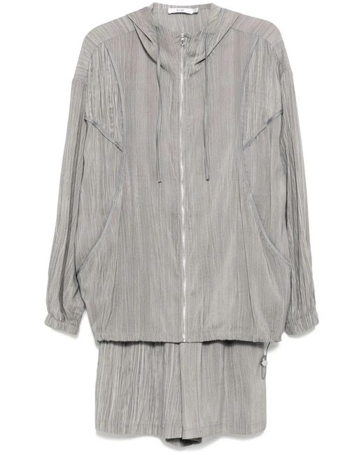 B+ AB Gray Track Jacket Shorts Set