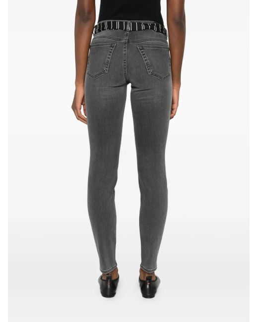 Marc O' Polo Gray Striped-Belt Jeans
